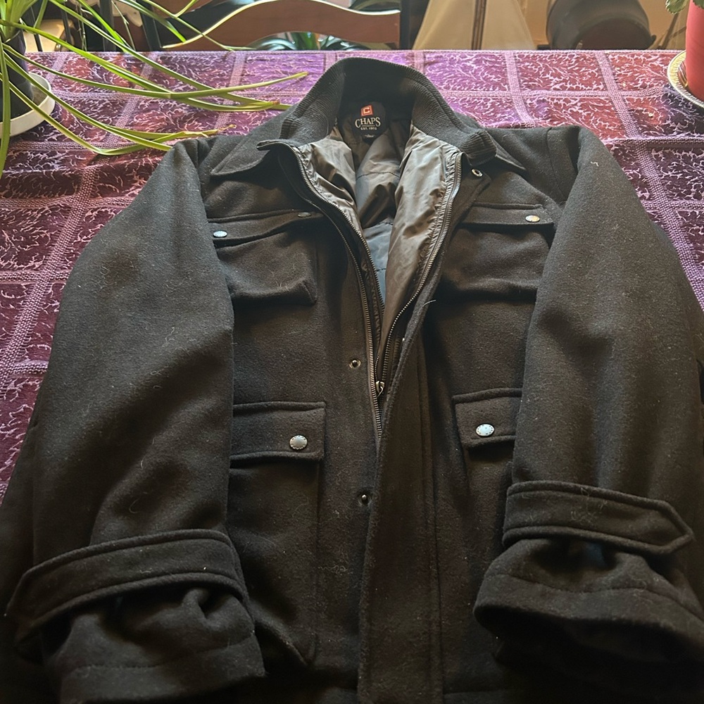Chaps Black Puffer Jacket